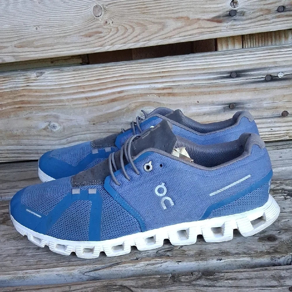 On Running Men's Blue and Gray Athletic Shoes - Picture 3 of 15